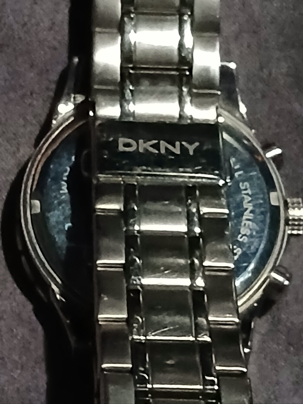 DKNY Silver Steel Vintage Chronograph Mens Watch - Picture 6 of 7